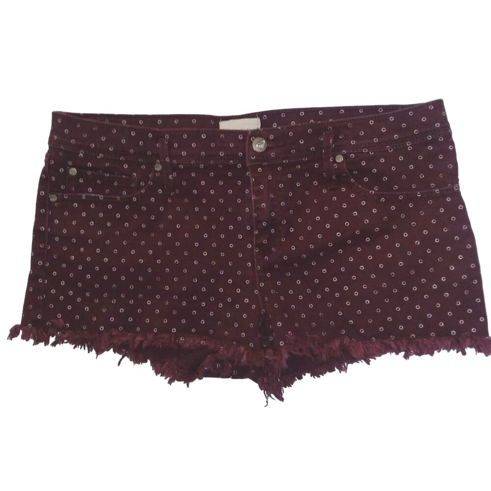 Roxy Denim Patterned Cut-Off Jean Shorts EUC